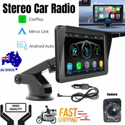 7inch PortableWireless Apple CarPlay Android Auto Touch Screen Car Radio Stereo AU V201-CAR5300BL8AU