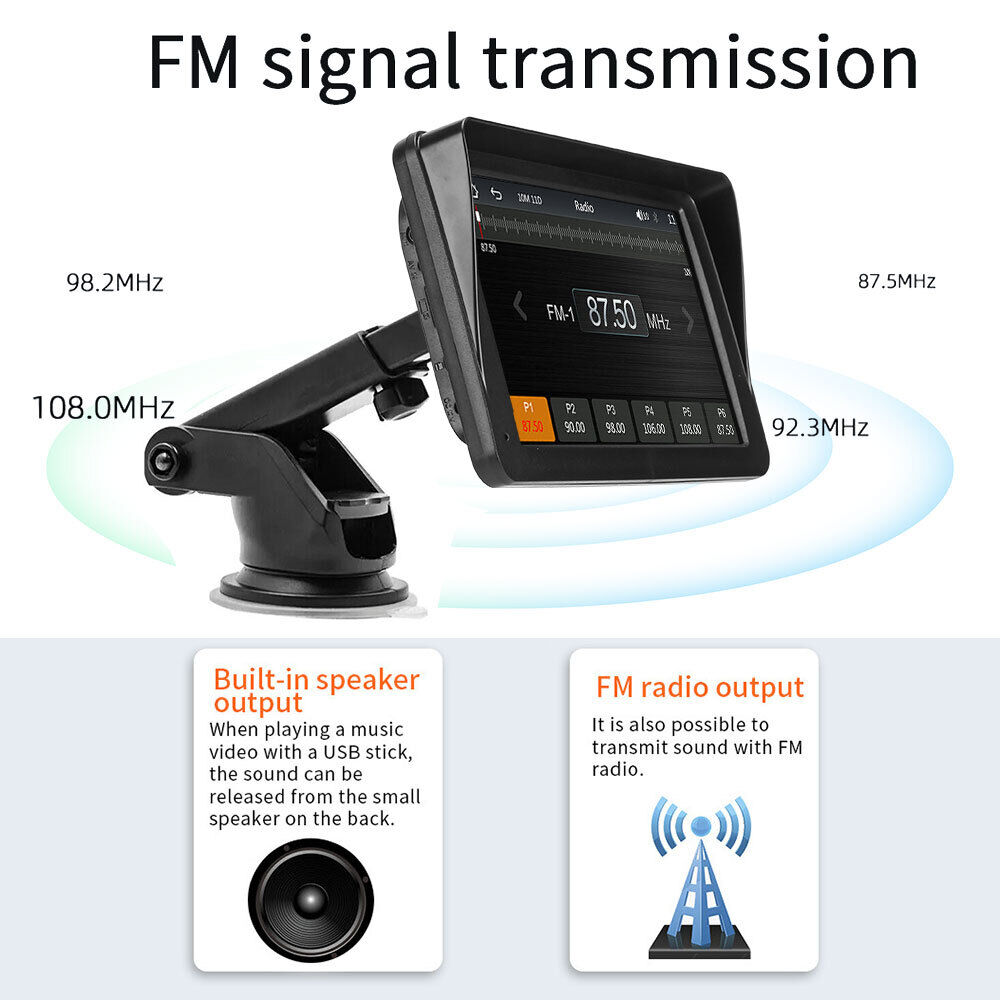 7inch PortableWireless Apple CarPlay Android Auto Touch Screen Car Radio Stereo AU V201-CAR5300BL8AU