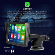 7inch PortableWireless Apple CarPlay Android Auto Touch Screen Car Radio Stereo AU V201-CAR5300BL8AU