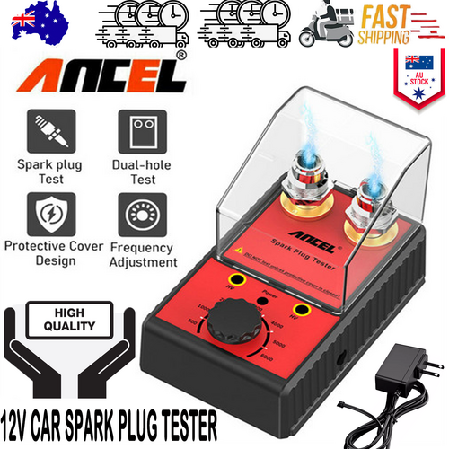 Ancel 12V Car Spark Plug Tester Auto Ignition System Tester Diagnostic Test Tool V201-CAR6002RE8AU