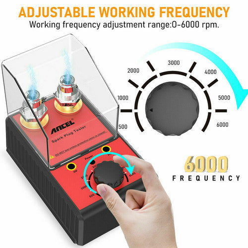 Ancel 12V Car Spark Plug Tester Auto Ignition System Tester Diagnostic Test Tool V201-CAR6002RE8AU