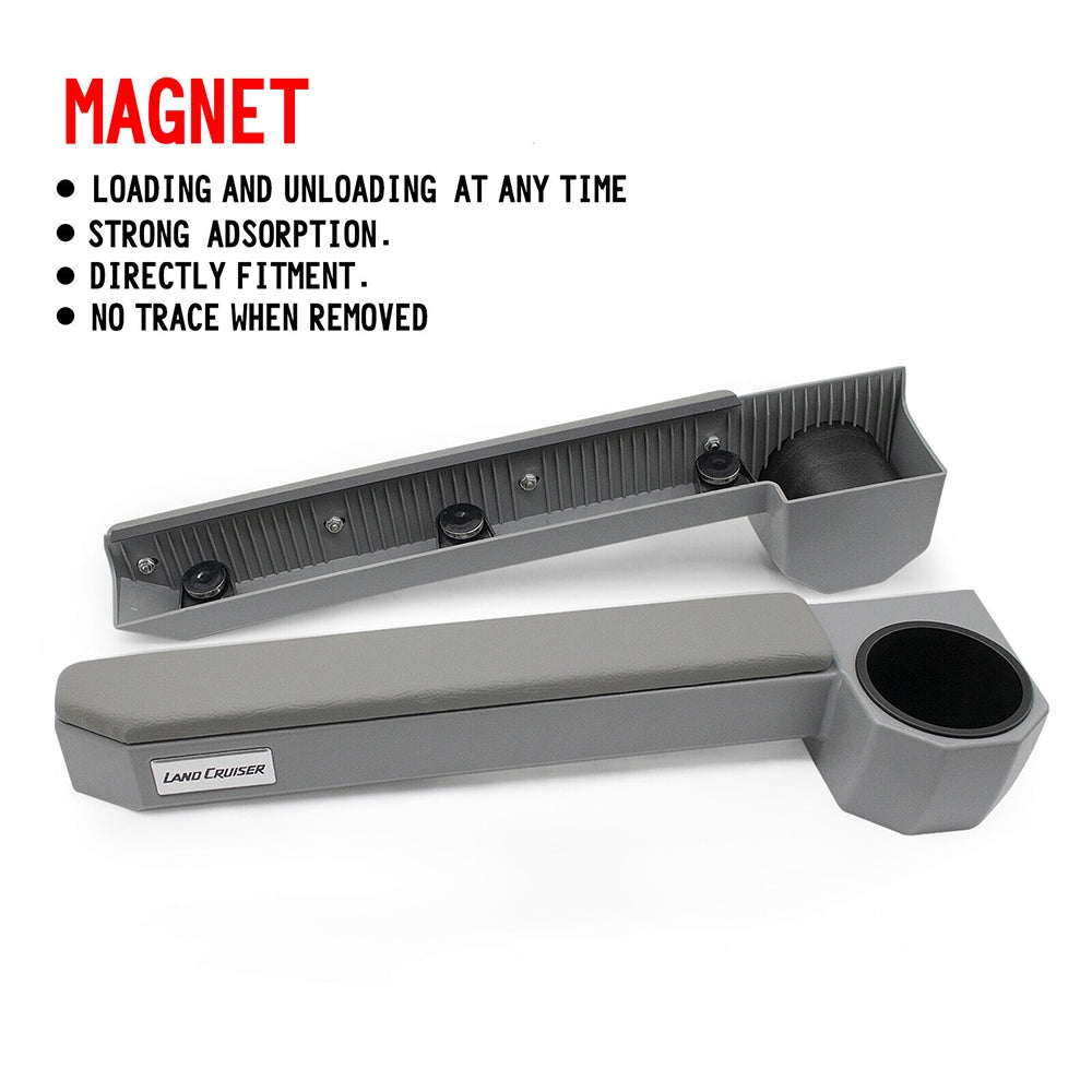 Upgraded Magnet Door Armrest Cup Holder For Land Cruiser 70 76 79 Series Hj75 V201-CARFBXG366G