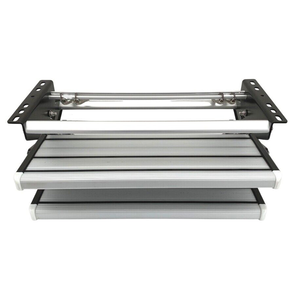 Aluminium Double Caravan Step Pull Out Folding Steps For Road RV Camper Trailer V201-CARPET2492BL8AU