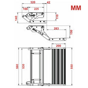 Caravan Step Aluminium 200KG Pull Out Step Folding Camper Trailer Motorhome Step V201-CARSTEP0055BL8AU