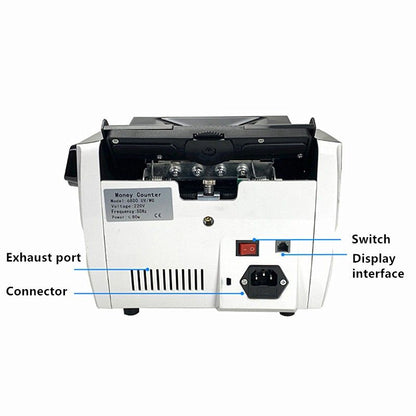 Australian Note Bill Money Cash Counter Machine with Value Count 4" LED Display V201-CASH0001BL8AU