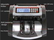 Australian Note Bill Money Cash Counter Machine with Value Count 4" LED Display V201-CASH0001BL8AU