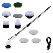 9in1 Electric Spin Scrubber Turbo Scrub Cleaning Brush Cordless Chargeable Tool V201-CLN0011WH8AU