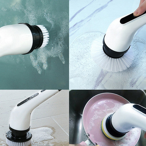 9in1 Electric Spin Scrubber Turbo Scrub Cleaning Brush Cordless Chargeable Tool V201-CLN0011WH8AU