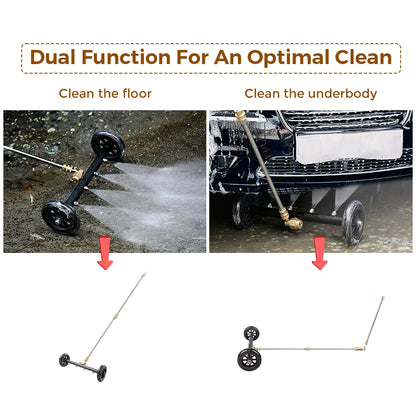 High Pressure Water Spray Broom Car Chassis Undercarriage Cleaner Washer 4000PSI V201-CLN4000BL8AU