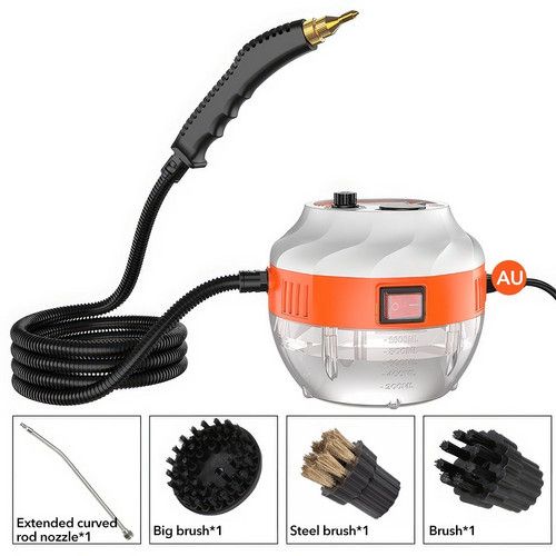 4000W Steam Cleaner Brush High Temperature Pressure Clean Steam Mechine AU Plug orange V201-CLN4000WH8AU