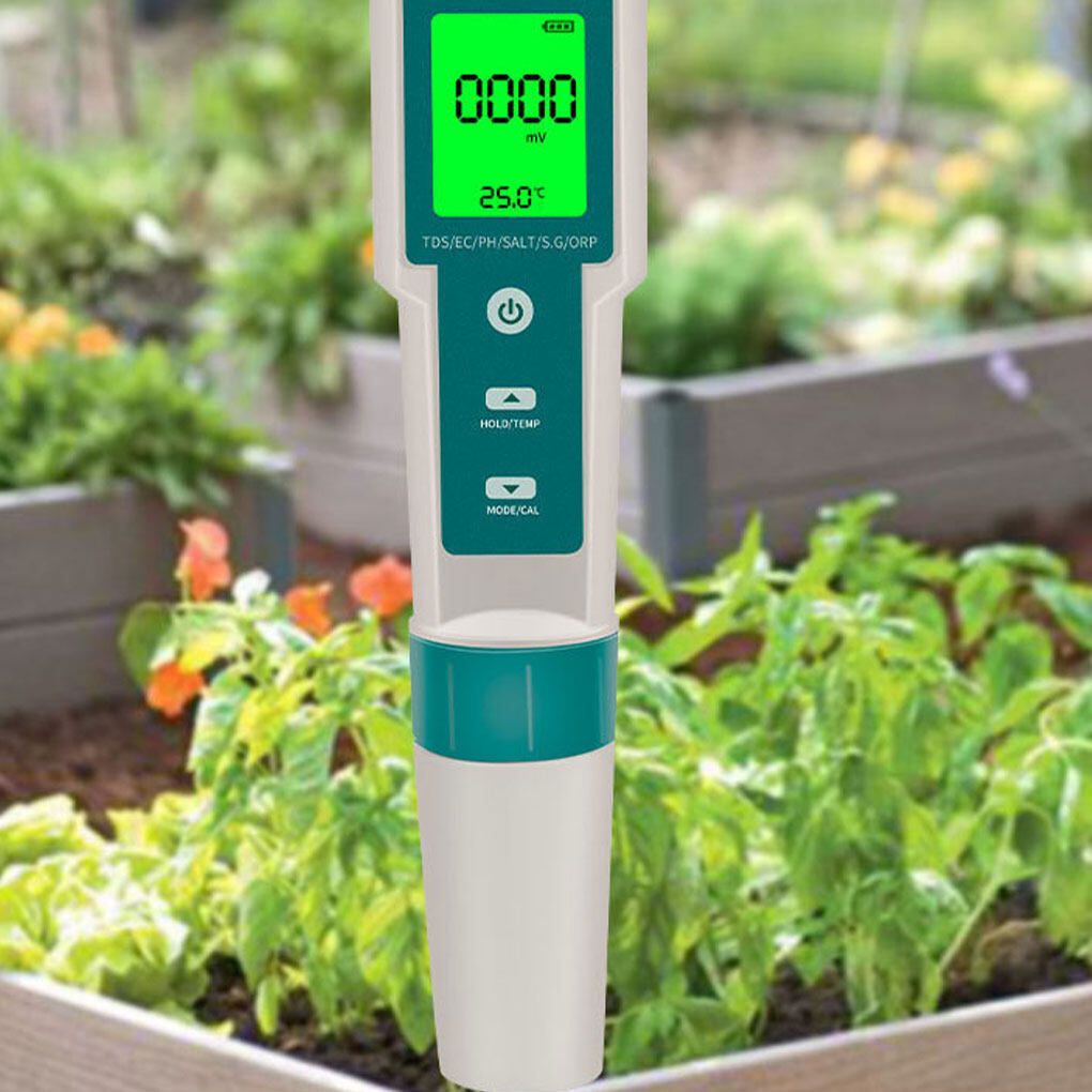 7 In 1 PH Meter TDS/EC/Salt/Temp Water Quality Monitor Tester Pen Pool Aquarium V201-CSBCZ1117