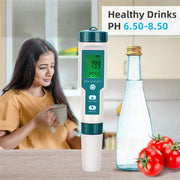 7 In 1 PH Meter TDS/EC/Salt/Temp Water Quality Monitor Tester Pen Pool Aquarium V201-CSBCZ1117