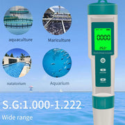 7 In 1 PH Meter TDS/EC/Salt/Temp Water Quality Monitor Tester Pen Pool Aquarium V201-CSBCZ1117