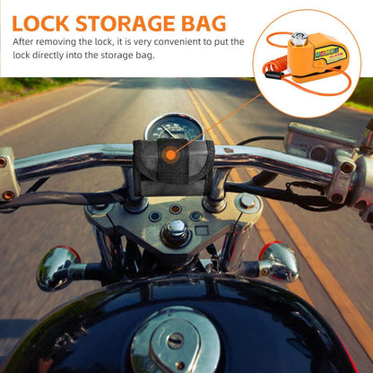 Yellow Motorcycle Alarm Disc Lock Motor Bike Brake Security Electric Bicycle Lock AU V201-CSHBZ1110YL