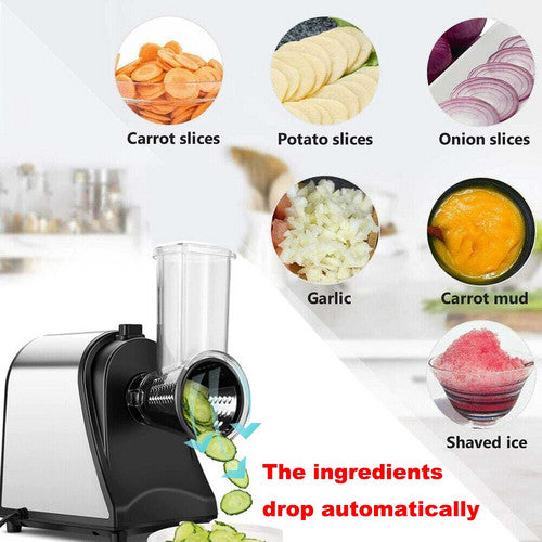 Electric Grater Vegetable Food Rotary Drum Grater Chopper Slicer V201-CUT0000GE8AU
