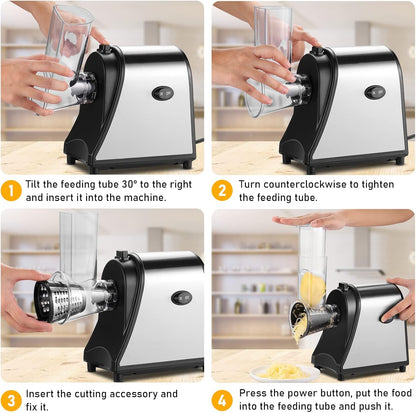 Electric Grater Vegetable Food Rotary Drum Grater Chopper Slicer V201-CUT0000GE8AU