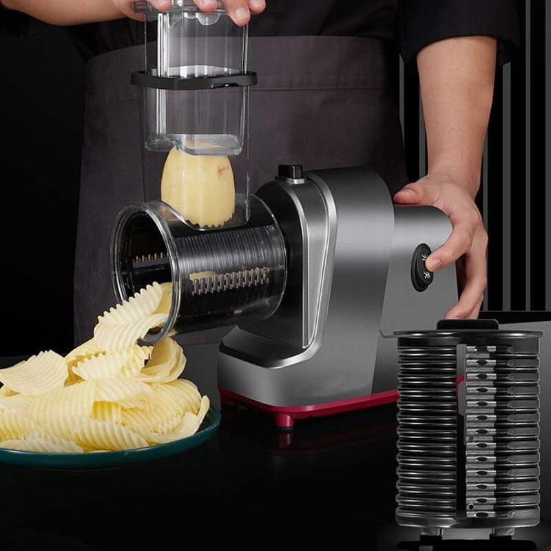 MAX 1200W Electric Cheese Grater Salad Maker With 5 Different Shapes of Blades AU V201-CUT0001GE8AU