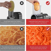 MAX 1200W Electric Cheese Grater Salad Maker With 5 Different Shapes of Blades AU V201-CUT0001GE8AU