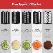 MAX 1200W Electric Cheese Grater Salad Maker With 5 Different Shapes of Blades AU V201-CUT0001GE8AU