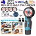800W Mini Cordless Brushless Angle Grinder Cutting Tool W/ 2x Battery & Charger V201-CUT0012BU8AU