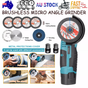 800W Mini Cordless Brushless Angle Grinder Cutting Tool W/ 2x Battery & Charger V201-CUT0012BU8AU