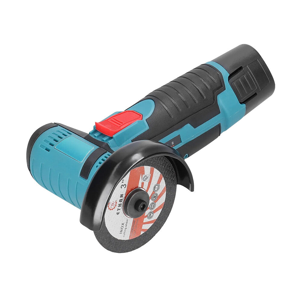800W Mini Cordless Brushless Angle Grinder Cutting Tool W/ 2x Battery & Charger V201-CUT0012BU8AU