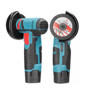 800W Mini Cordless Brushless Angle Grinder Cutting Tool W/ 2x Battery & Charger V201-CUT0012BU8AU