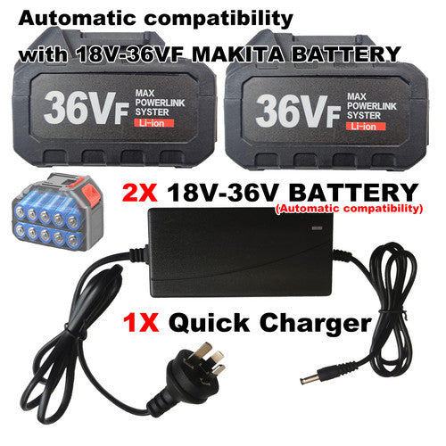 2x 7.0Ah 18V-36VF Li-ion Battery Makita Battery LXT BL1850 BL1860B BL1830 BL1815 V201-CUT0020BL8AU