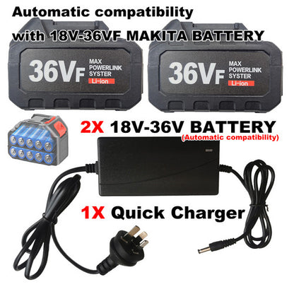 2x 7.0Ah 18V-36VF Li-ion Battery Makita Battery LXT BL1850 BL1860B BL1830 BL1815 V201-CUT0020BL8AU