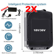 2x 7.0Ah 18V-36VF Li-ion Battery Makita Battery LXT BL1850 BL1860B BL1830 BL1815 V201-CUT0020BL8AU