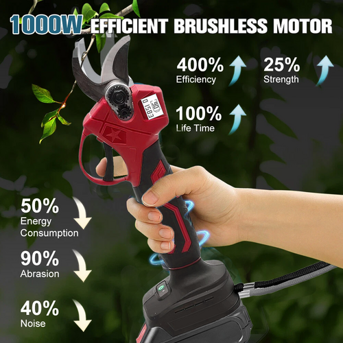 30mm Electric Pruning Shears Cordless Brushless Secateur For Makita 18V Battery V201-CUT0030RE8AU