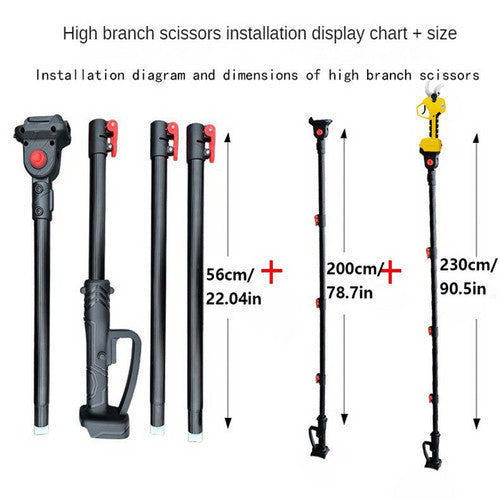 Cordless Brushless 4 Pole Pruning Shear Secateur Bush Cutter yellow V201-CUT0050YL8AU