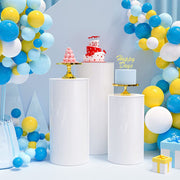 3PCS Display Stand Round Cylinder Pedestal w/ Balloon Set + LED Strip Wedding AU V201-CYL0003WH8AU