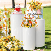 3PCS Display Stand Round Cylinder Pedestal w/ Balloon Set + LED Strip Wedding AU V201-CYL0003WH8AU