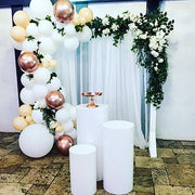 3PCS Display Stand Round Cylinder Pedestal w/ Balloon Set + LED Strip Wedding AU V201-CYL0003WH8AU