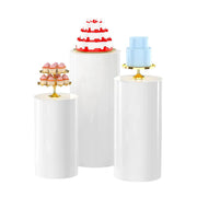 3PCS Display Stand Round Cylinder Pedestal w/ Balloon Set + LED Strip Wedding AU V201-CYL0003WH8AU