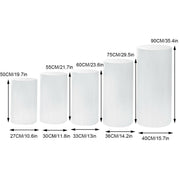 5PCS Round Plinth Cylinder Display Stand Pedestal Wedding Party Shop Display AU V201-CYL0005WH8AU