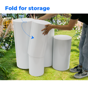 5PCS Round Plinth Cylinder Display Stand Pedestal Wedding Party Shop Display AU V201-CYL0005WH8AU