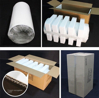 5x Metal Wedding Plinths Cylinder Pedestal Stand Ripple Cake Dessert Display V201-CYL0005WH9AU