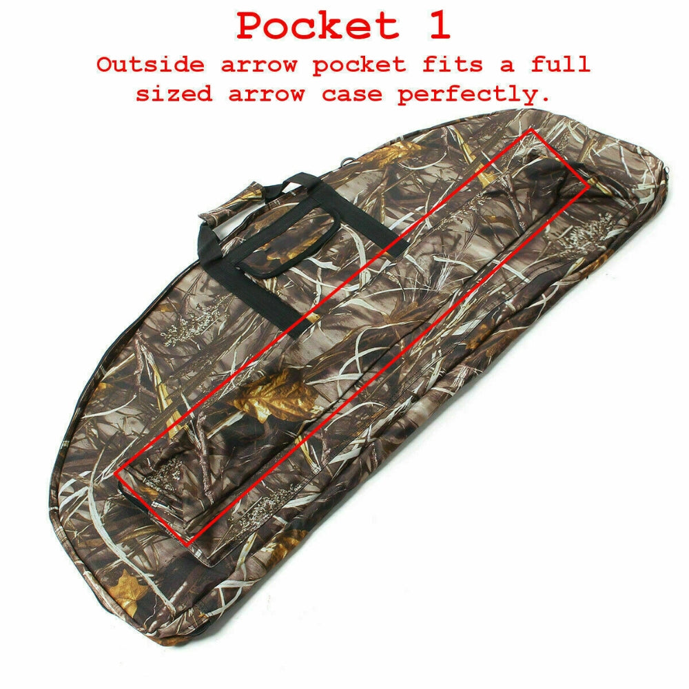 115cm Portable Compound Bow bag Archery Arrows Carry Bag Case With Arrow Holder V201-DAA0115CP8AU
