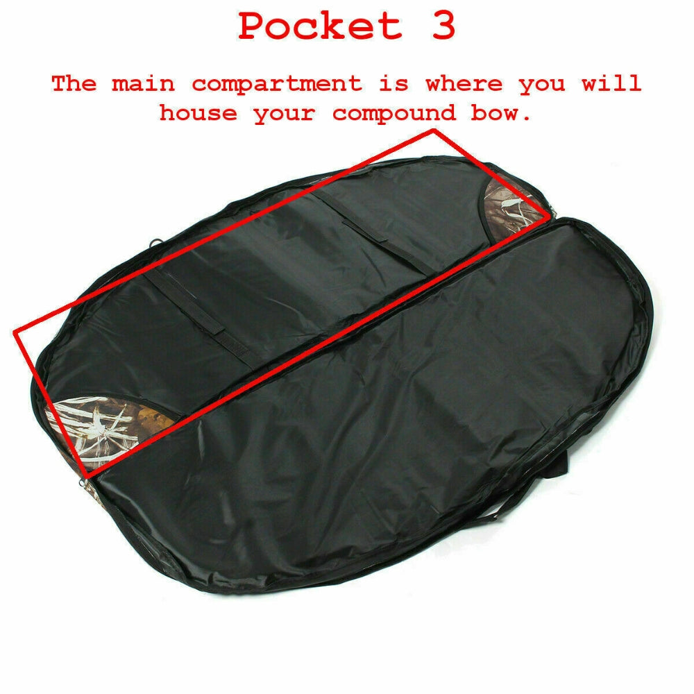 115cm Portable Compound Bow bag Archery Arrows Carry Bag Case With Arrow Holder V201-DAA0115CP8AU