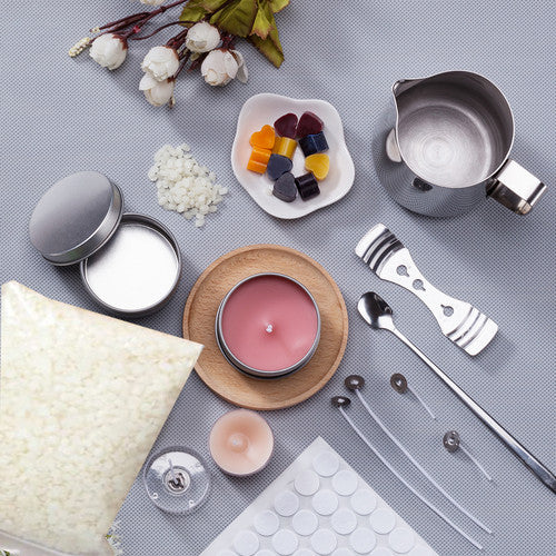 DIY Candle Making Kit 1KG Wax Bean Electric Wax Melter Pouring Pot Thermometer V201-DIY0001WH8AU
