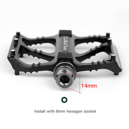 1 Pair Bicycle Pedal Mountain Road Bike Cycling Anti Slip Bearing Pedals V201-DP240125