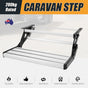 200KG Heavy Duty Caravan Step Folding Pull Out Portable RV Camper Trailer Tools V201-DP240132