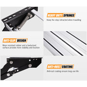 200KG Heavy Duty Caravan Step Folding Pull Out Portable RV Camper Trailer Tools V201-DP240132
