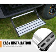 200KG Heavy Duty Caravan Step Folding Pull Out Portable RV Camper Trailer Tools V201-DP240132
