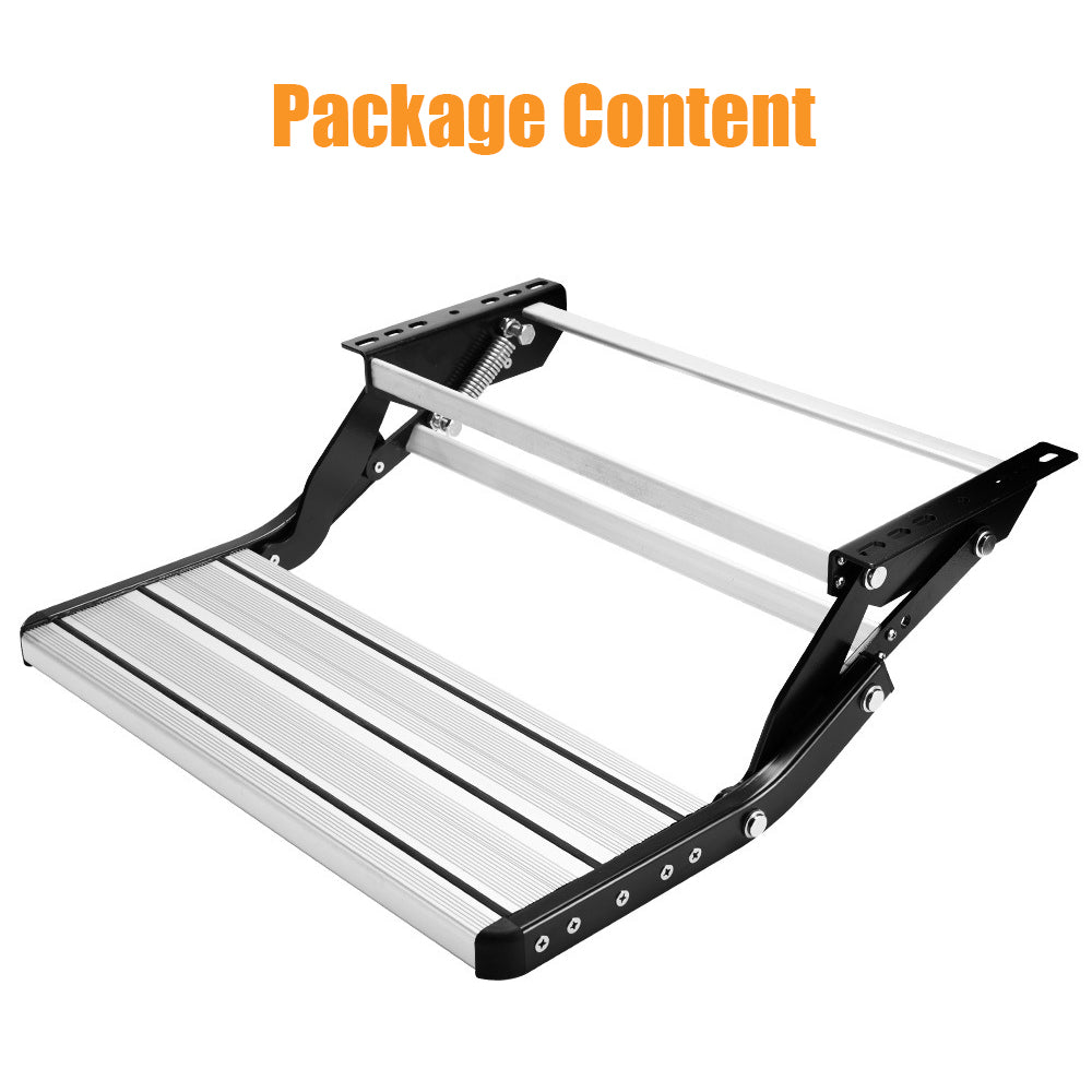 200KG Heavy Duty Caravan Step Folding Pull Out Portable RV Camper Trailer Tools V201-DP240132