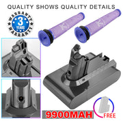 9900MAH For Dyson V6 Battery SV03 SV04 SV09 DC58 DC59 DC61 DC62 DC74 v6 Animal V201-DP240137