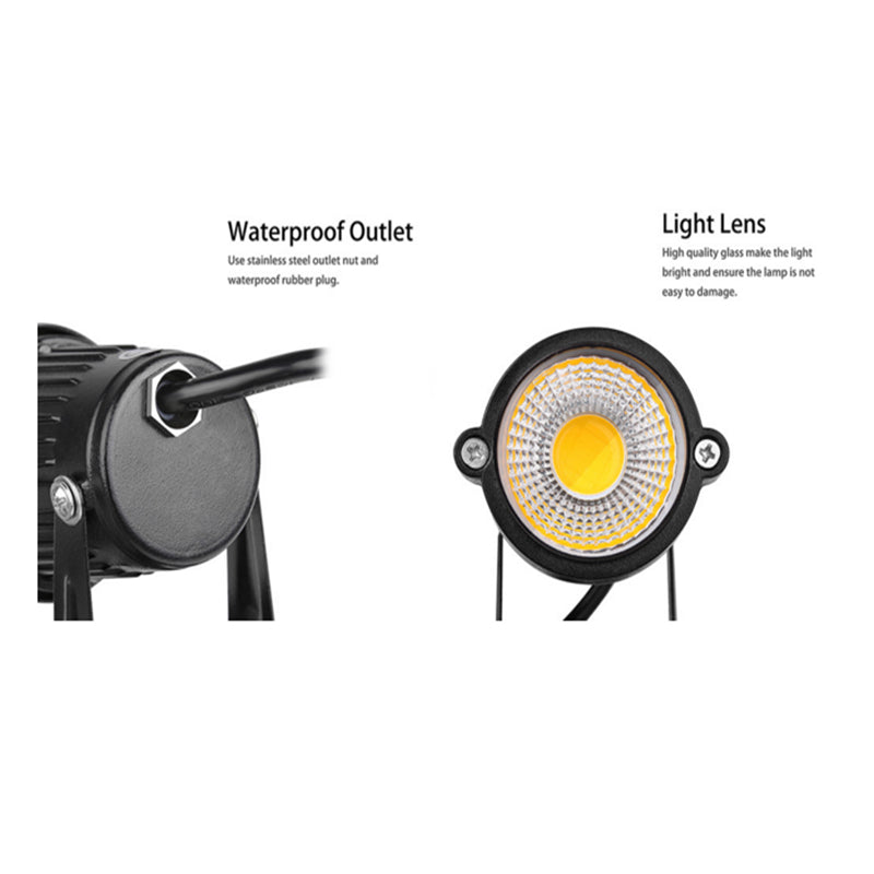 10PCS LED Spotlights Landscape Warm light Lamp Waterproof Outdoor Garden Yard 12V V201-DP240153