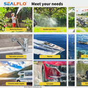 12V SEALFLO Water Pump High Pressure Self-priming rv Camping Boat 55PSI 11.3L/M V201-DP240155